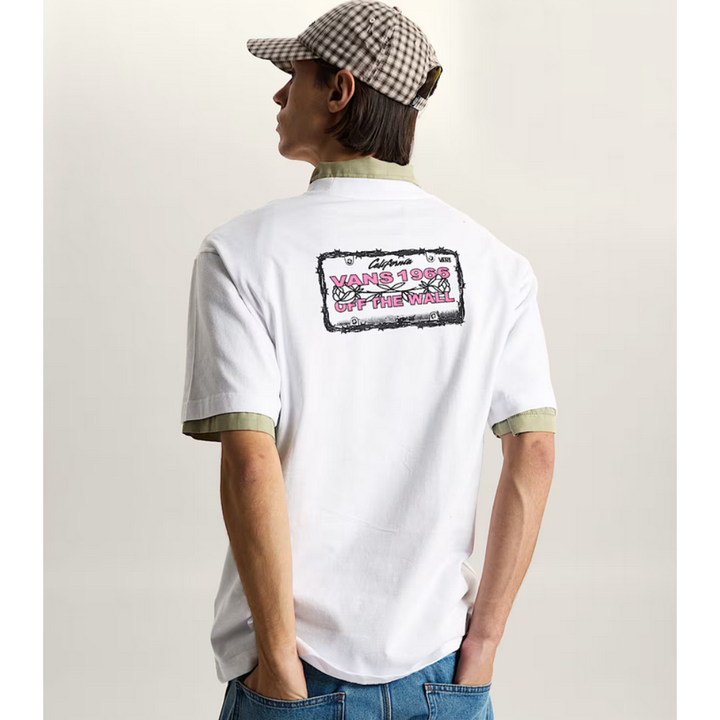 Vans Barb Plate Loose T-Shirt - White