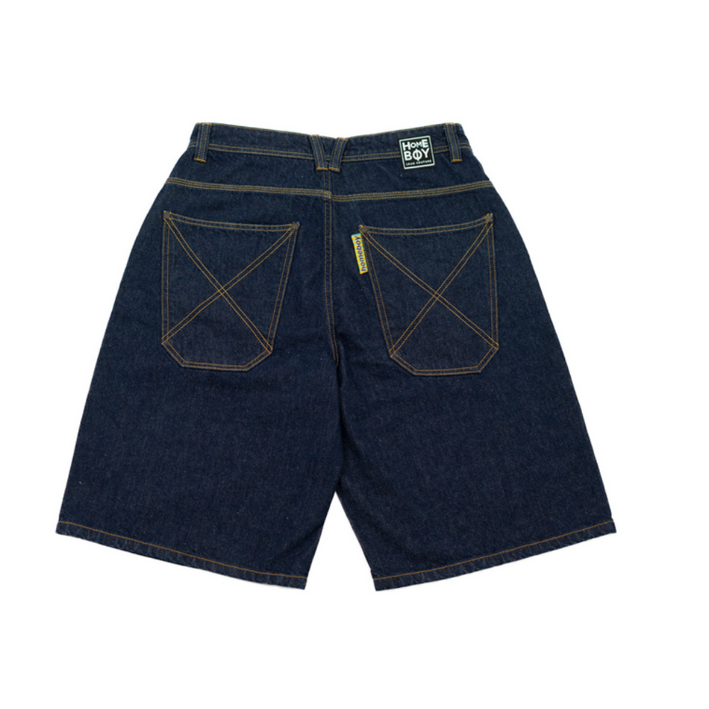 Homeboy  x-tra Monster Denim Shorts - Indigo