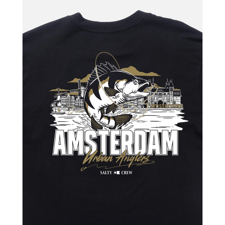 Salty Crew Amsterdam Urban Angler Tee - Black