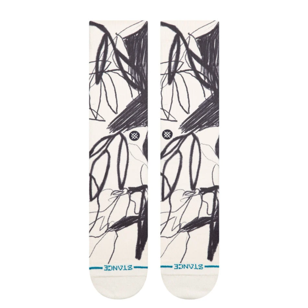 Stance Art Studio Crew Socks - Grey/White