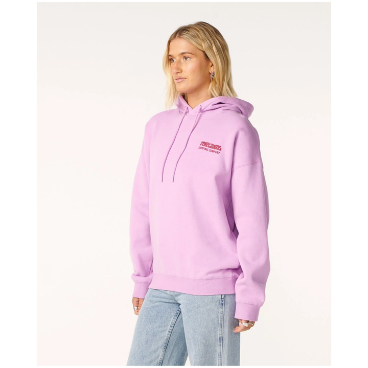 Ripcurl Surf Puff Heritage Hoodie - Bright Lilac