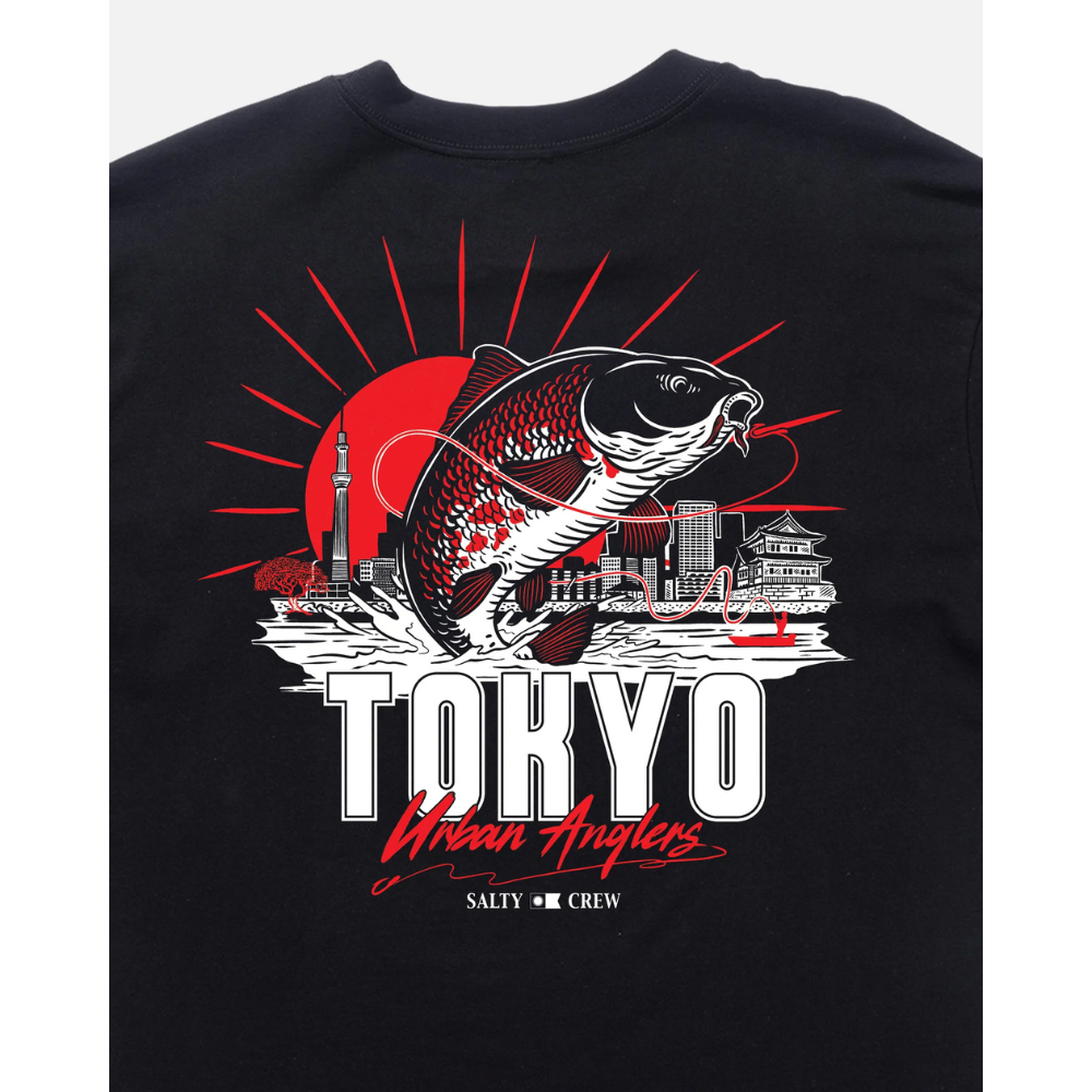 Salty Crew Tokyo Urban Angler Tee - Black