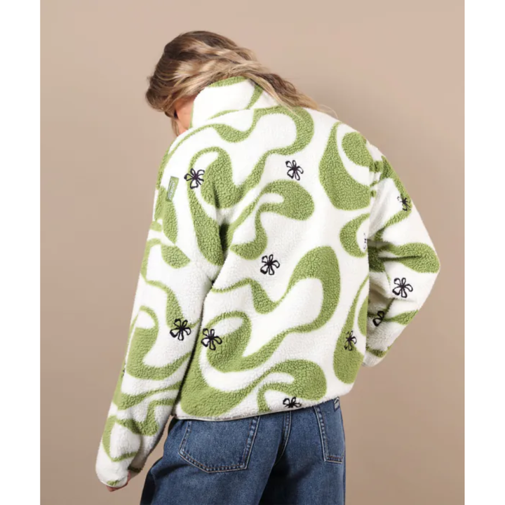 Oxbow Polar fleece WARPY - Green Juice