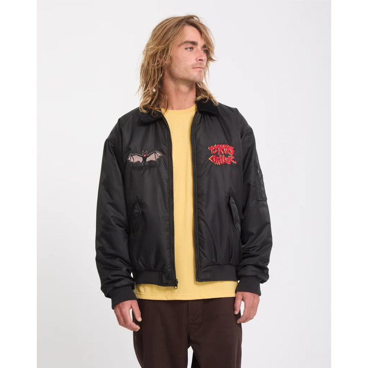Volcom Ozzy Wendbare Bomberjacke - Black