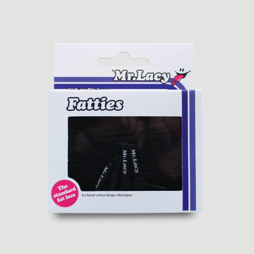 Mr. Lacy Fatties 130cm Laces - Black