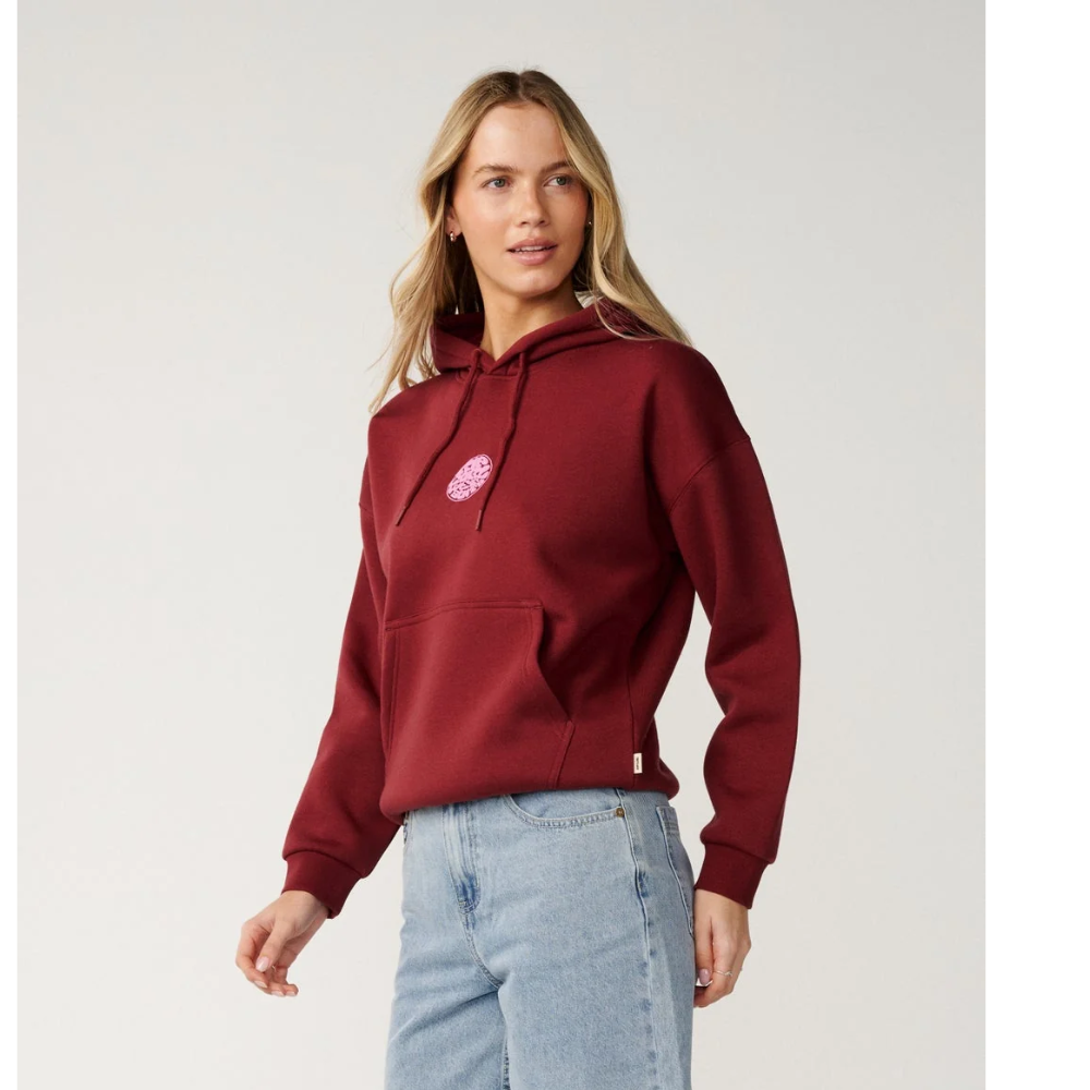 Ripcurl Icons Of Surf Heritage Hoodie - Dark Plum