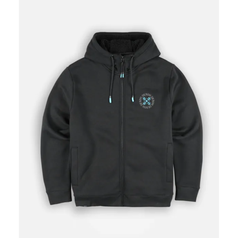 Oxbow  Zipped hoodie SPIRAL - Black