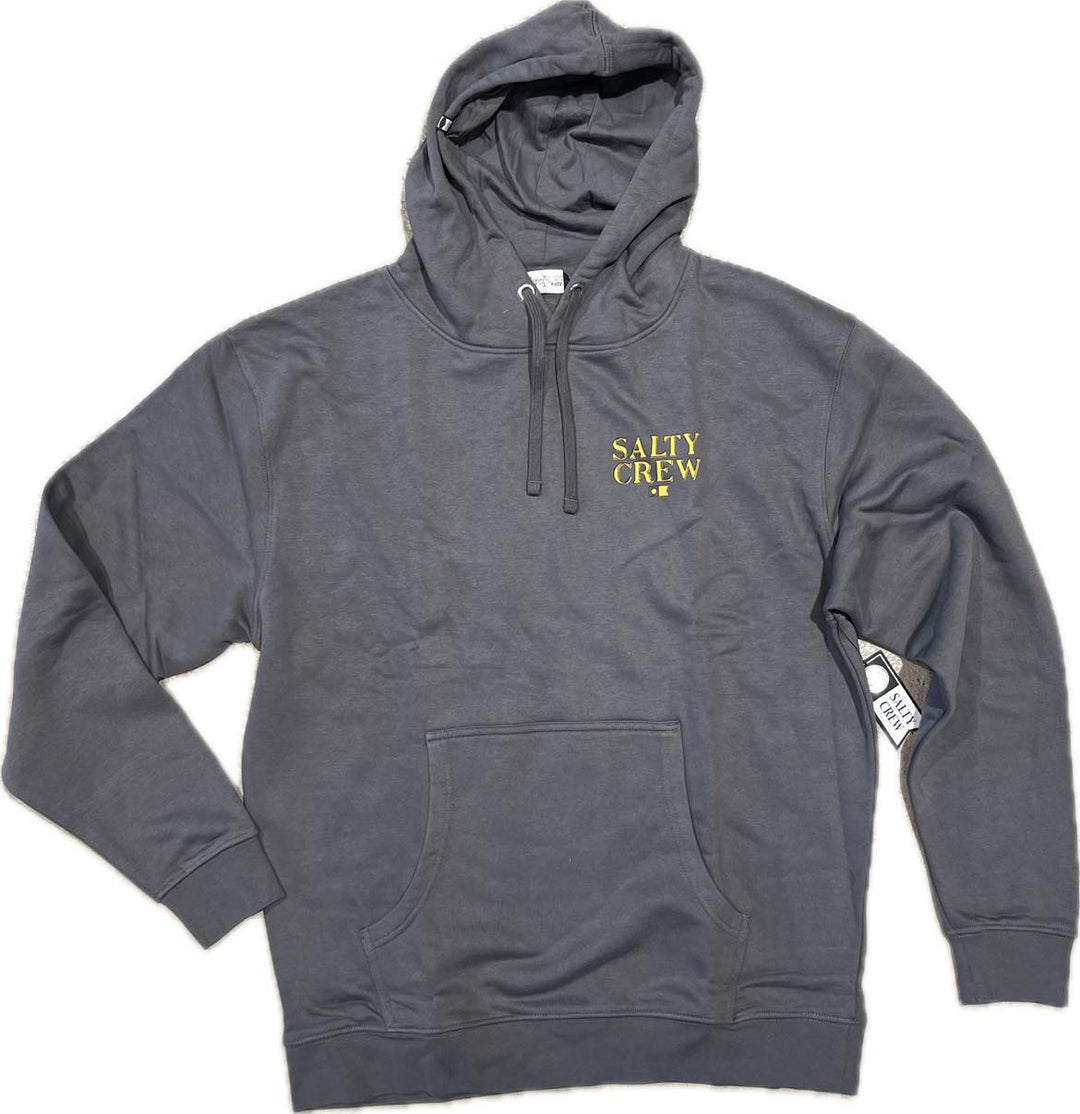Salty Crew Fish On Fleece Hoodie - Charcoal