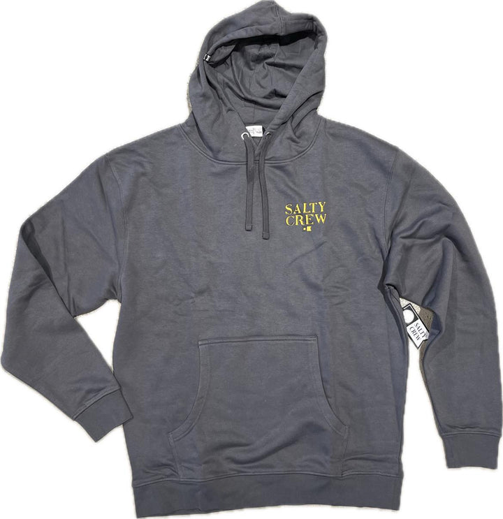 Salty Crew Fish On Fleece Hoodie - Charcoal