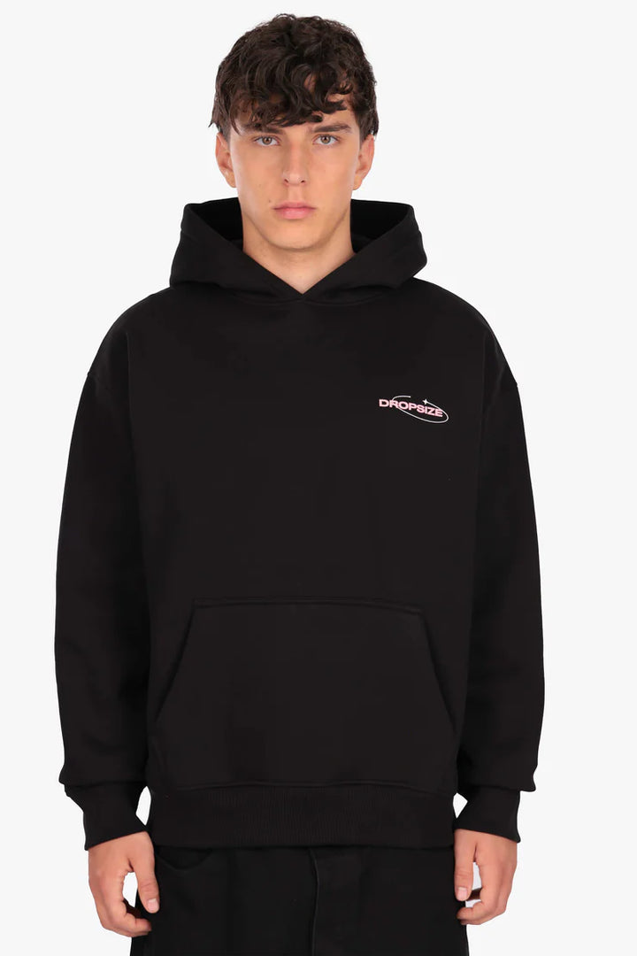 Dropsize HD-568 DROPSIZE KARMA HOODIE JET BLACK