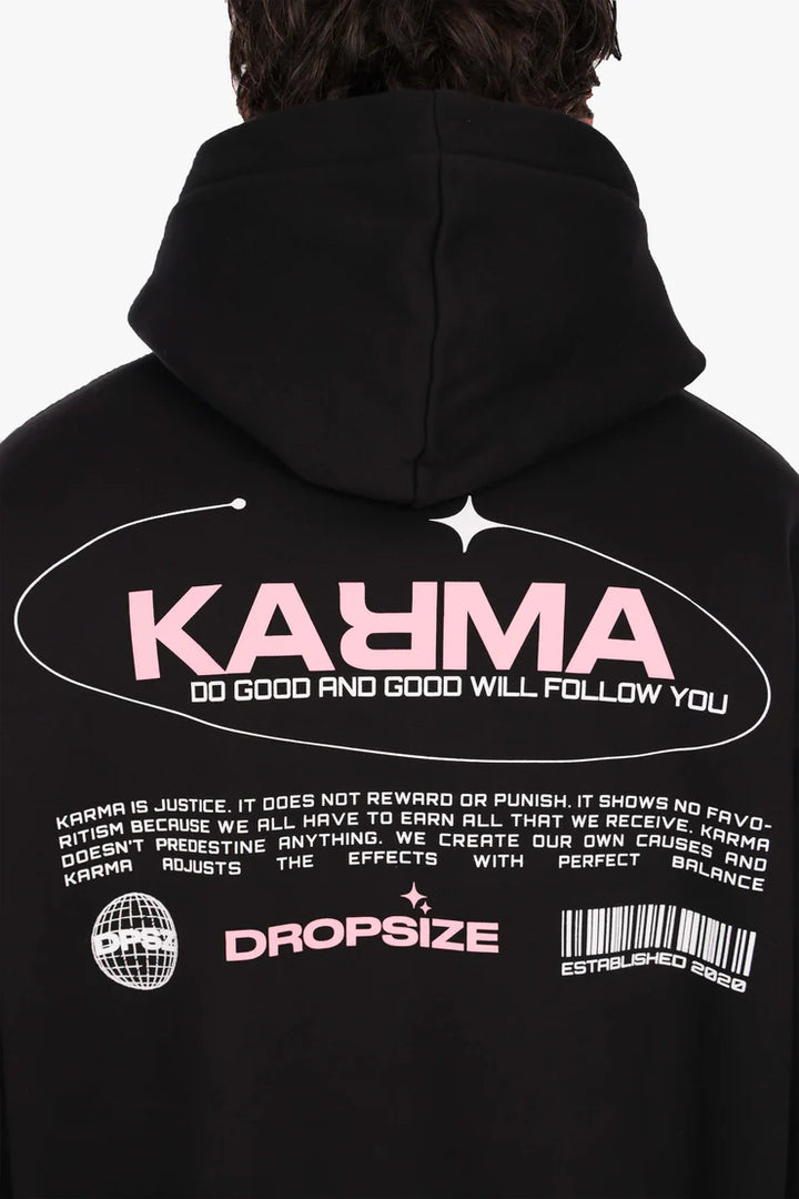 Dropsize HD-568 DROPSIZE KARMA HOODIE JET BLACK