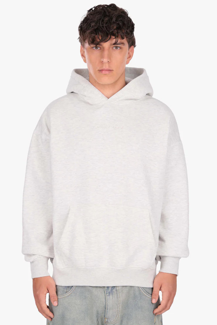 Dropsize HD-538 CAMO PATCH HOODIE GREY MELANGE