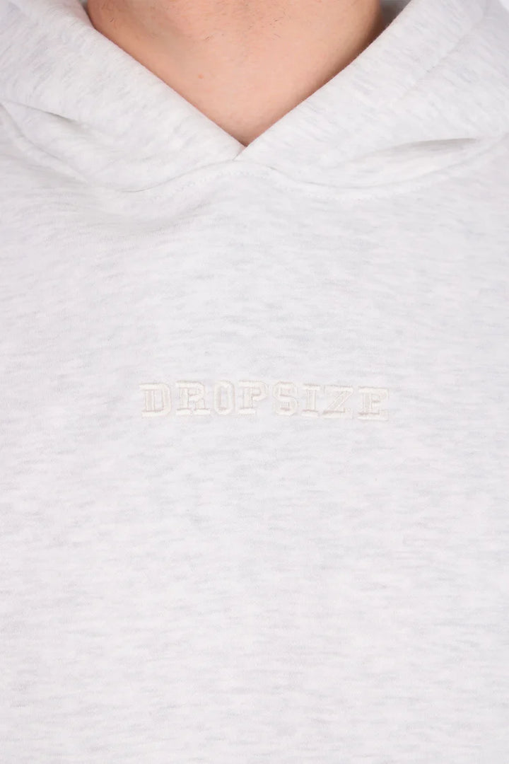 Dropsize HD-538 CAMO PATCH HOODIE GREY MELANGE