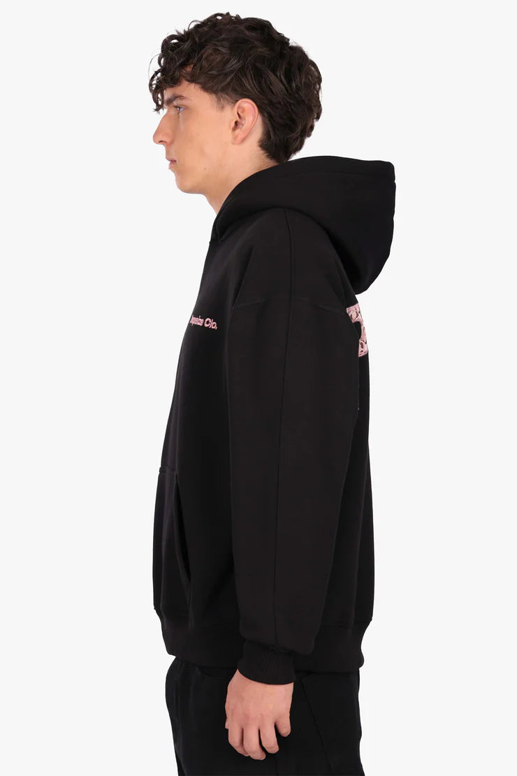 Dropsize HD-537 SNAKE APPLICATION HOODIE BLACK