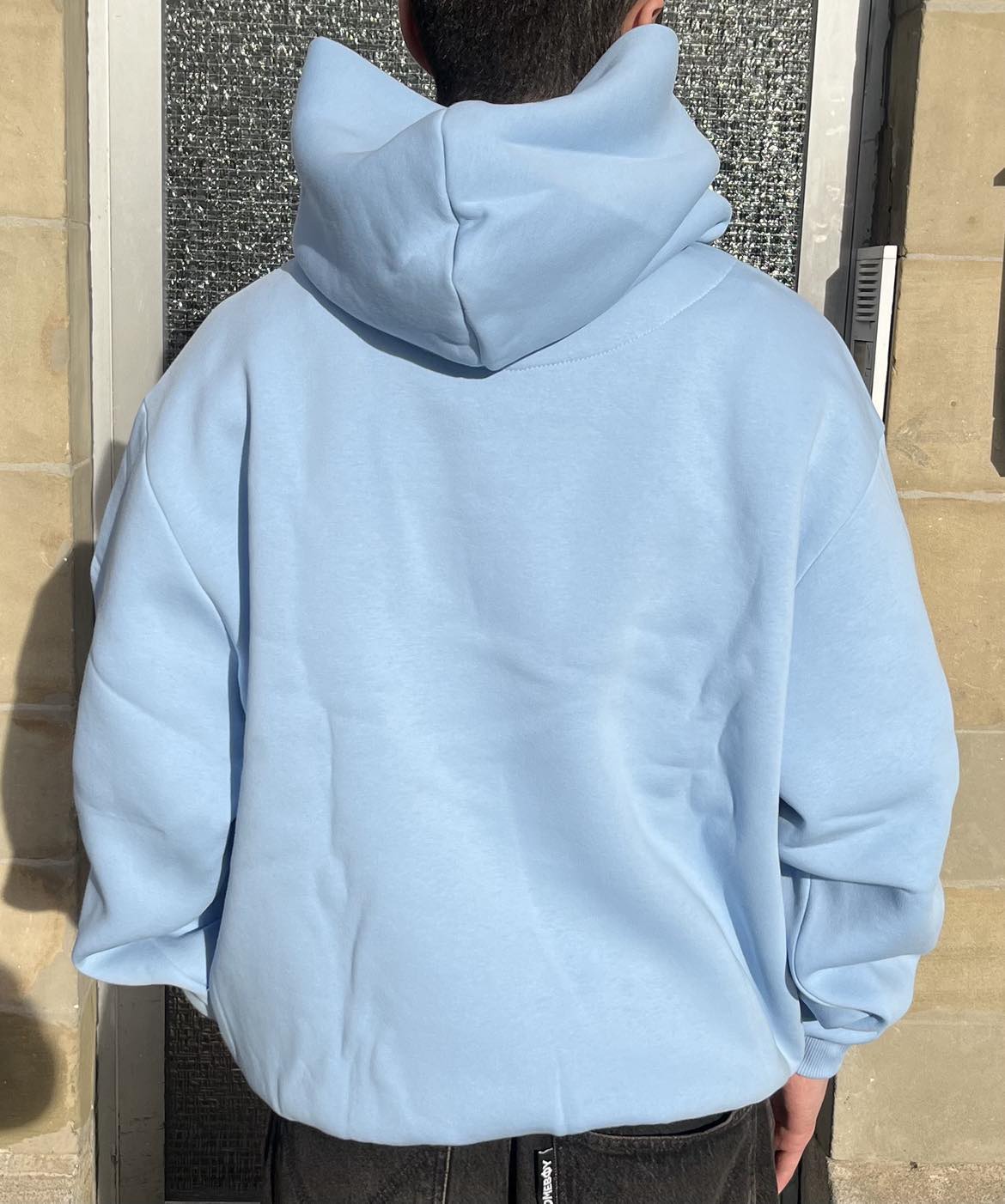 Karl Kani Small Signature Oversized Hoodie - Light Blue