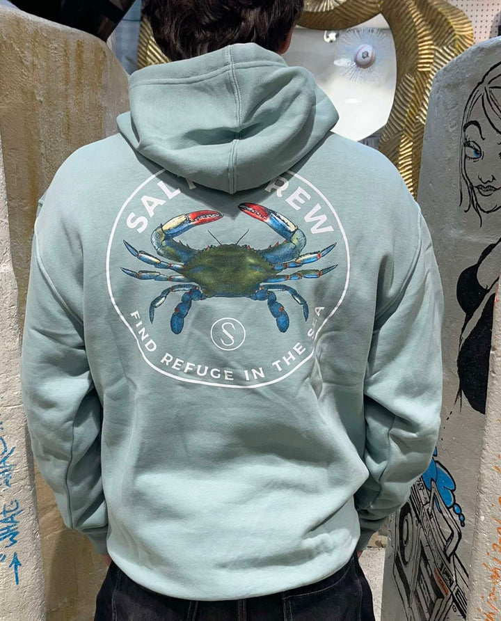 Salty Crew Blue Crabber Fleece Hoodie - Mackerel