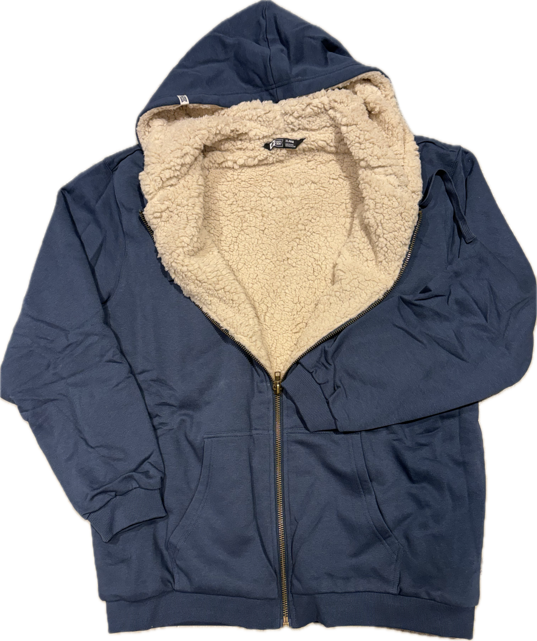 Salty Crew Coastal Sherpa Fleece Jacket - Navy