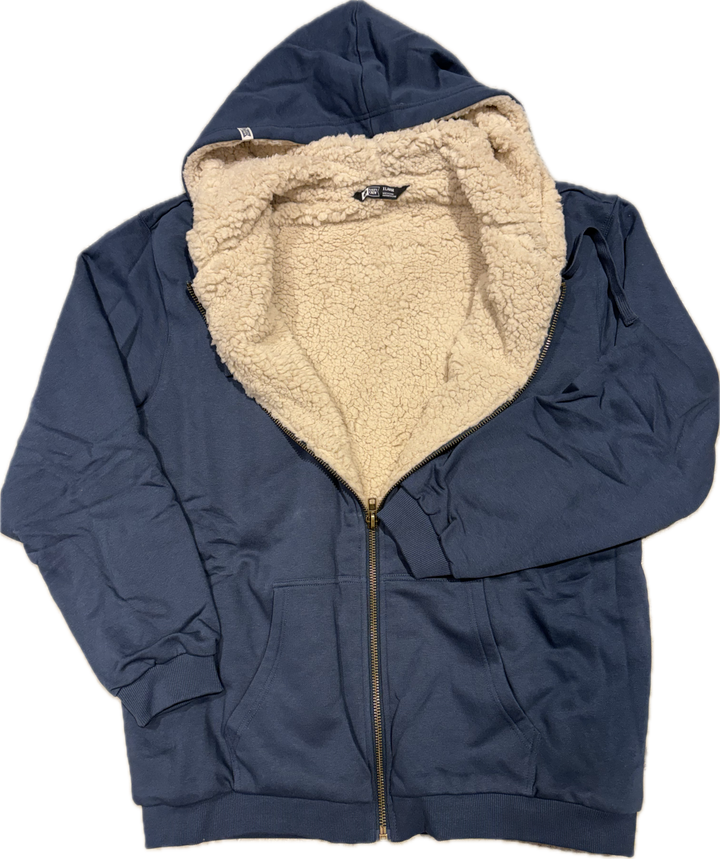 Salty Crew Coastal Sherpa Fleece Jacket - Navy