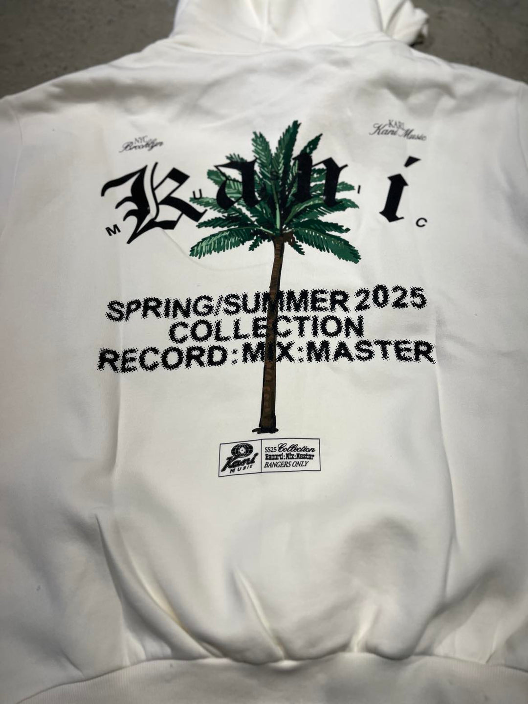 Karl Kani Palm Os Zip Hood - White Cream