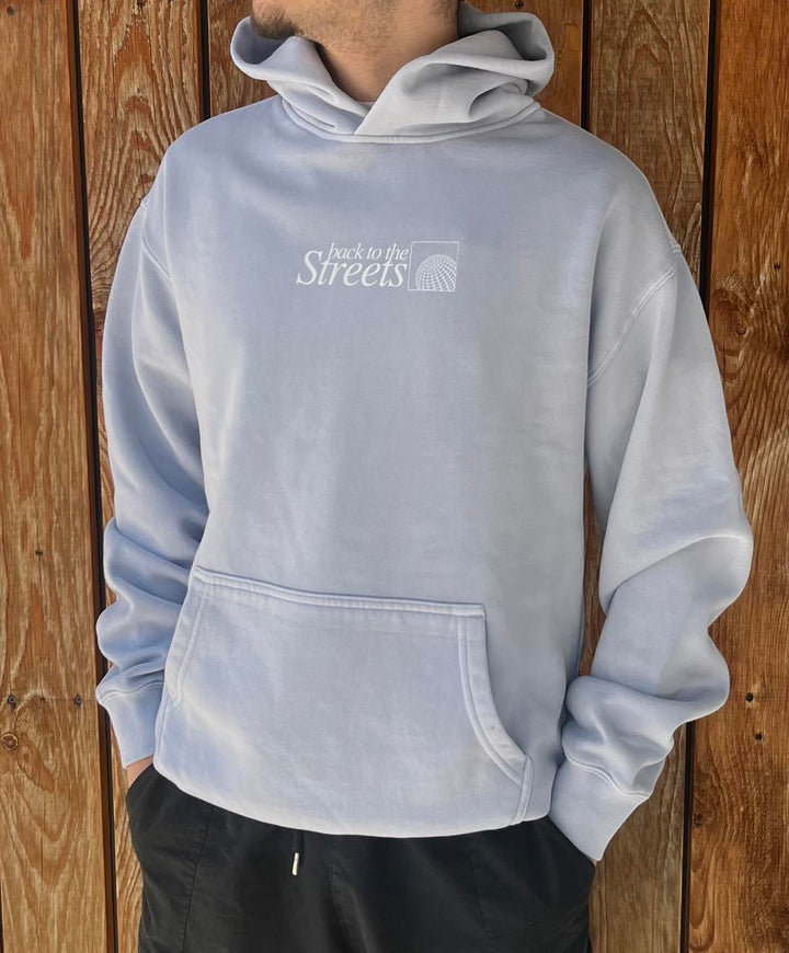 Back to the Streets Hood Oversize - Light Blue