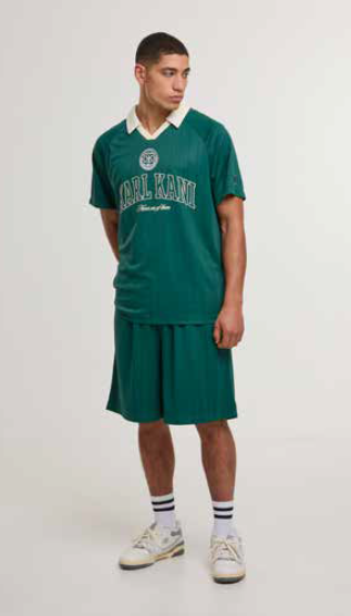 Karl Kani Herit Embl Soccer T-Shirt - Green Dark
