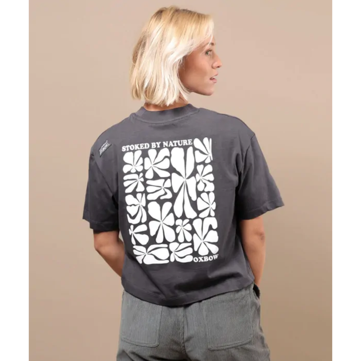 Oxbow Retroflo T-Shirt - Grey Caviar