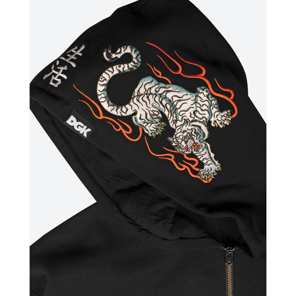 DGK Roamer Zip Hoodie - Black