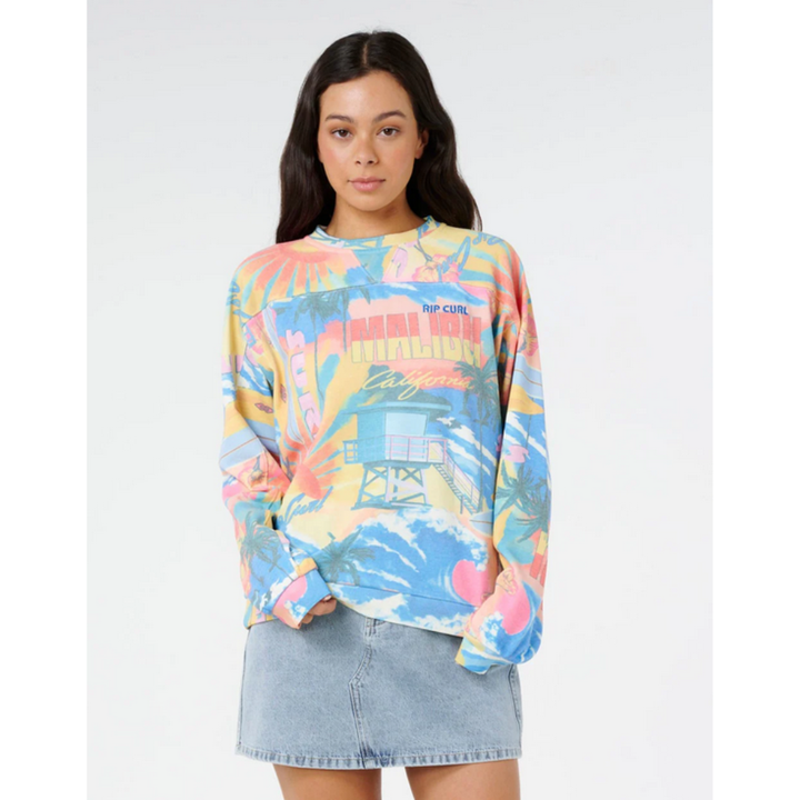 Ripcurl Surf Side Relaxed Sweat  - Multi