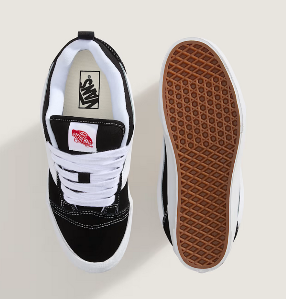 Vans Knu Stack Plateau Schuhe - Black / White