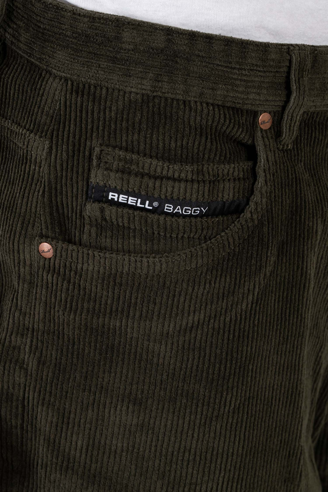 Reell Baggy Cord Hose - Dark Green
