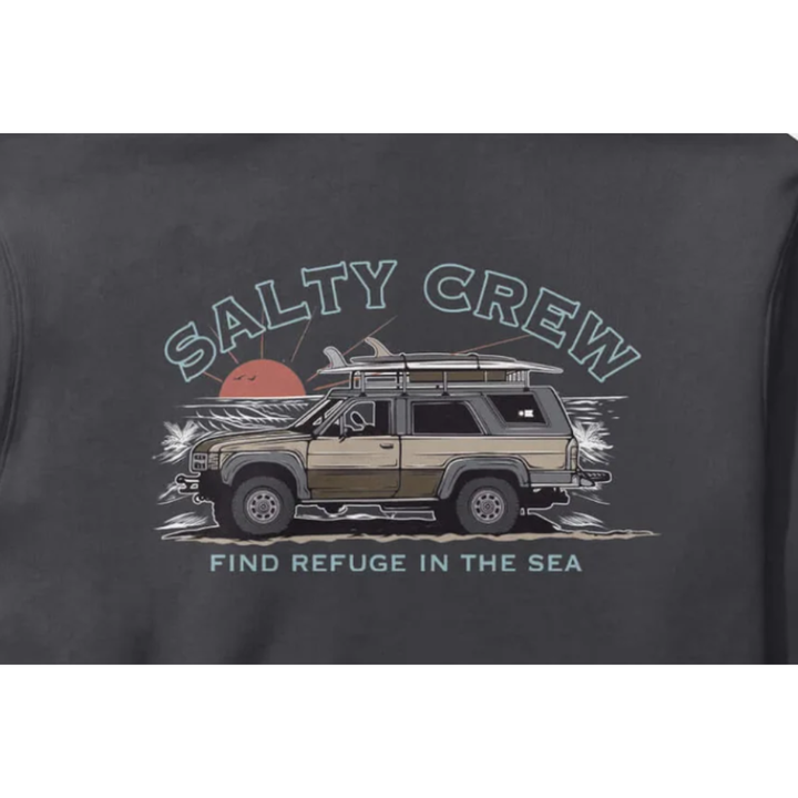 Salty Crew Get Ready Fleece Hood - Schwarz