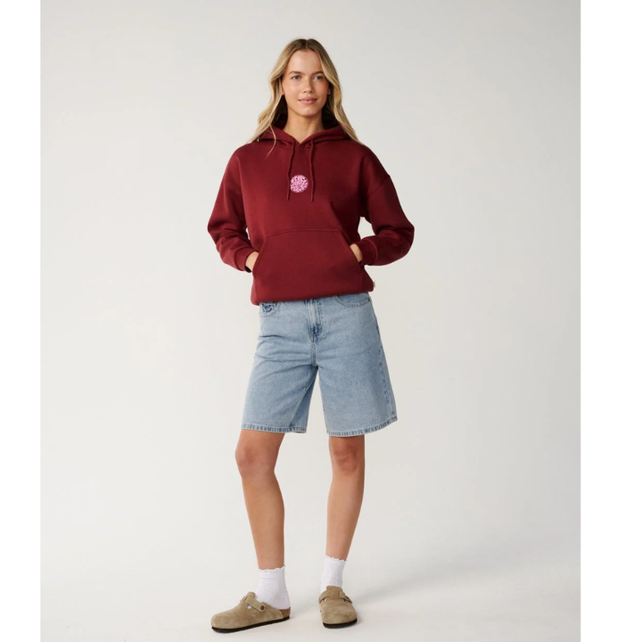 Ripcurl Icons Of Surf Heritage Hoodie - Dark Plum