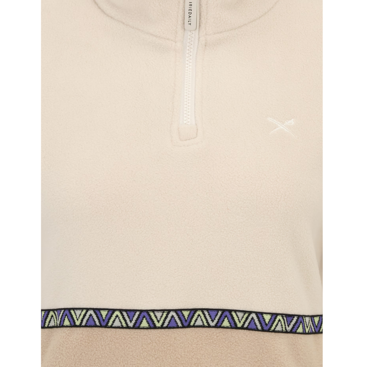 Iriedaily Holina Woman Fleece Zip Troyer - Khaki