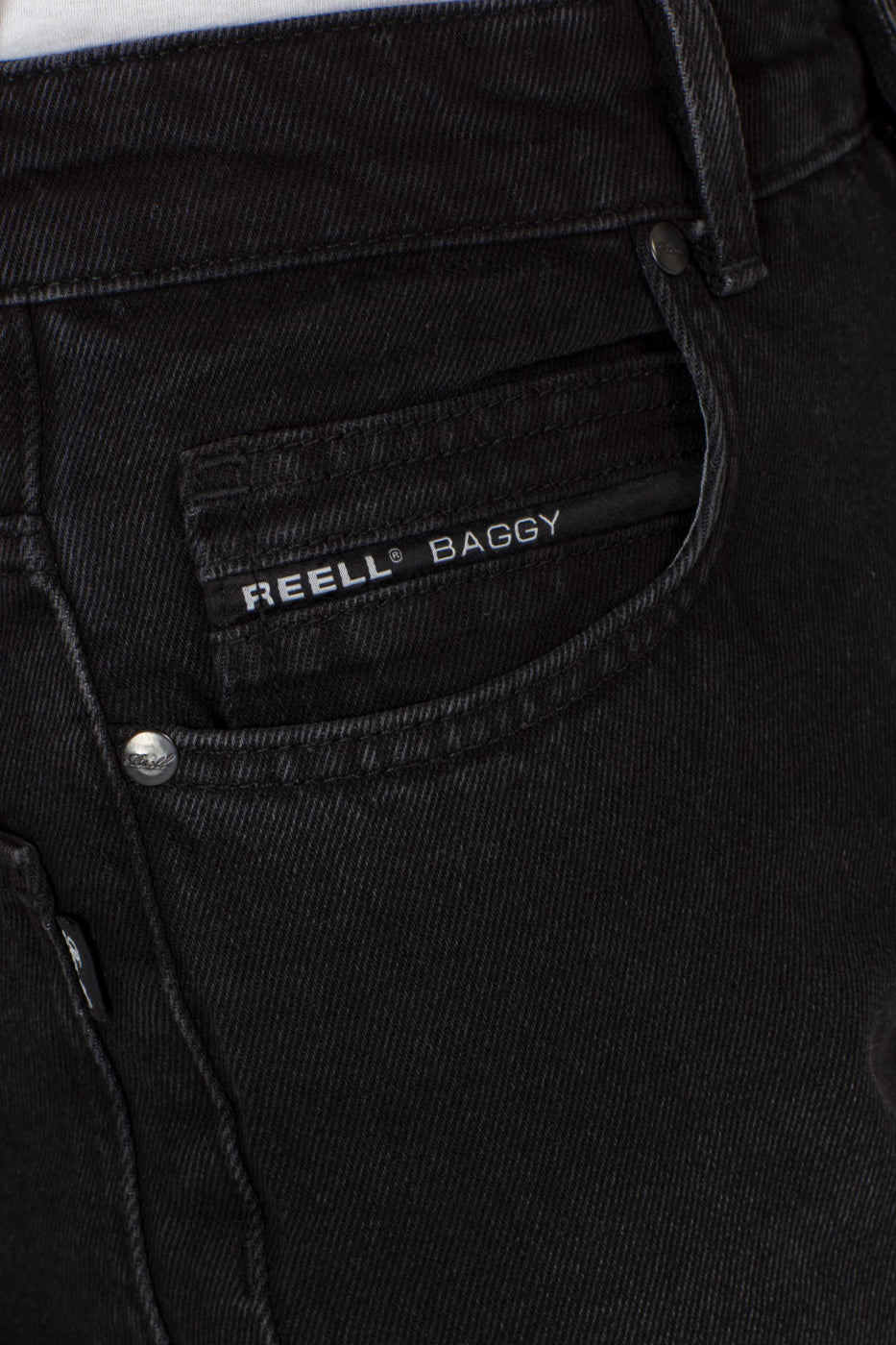 Reell Women Betty Baggy Jeans - BLACK WASH