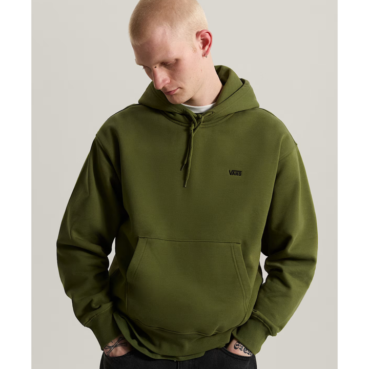 Vans Left Chest 2 Logo Hoodie Grey - Kelly Green Grün