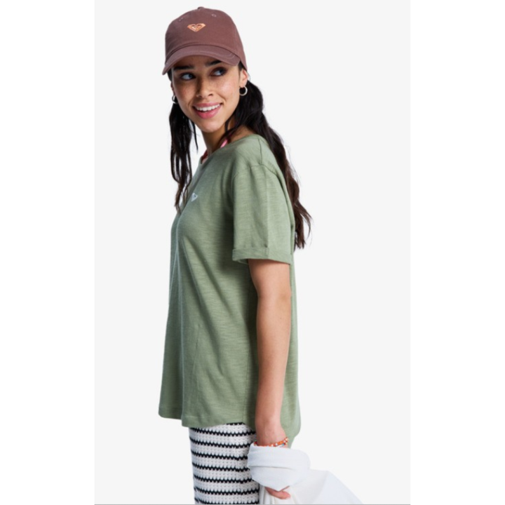 Roxy Oceanwave Regular Emby T-Shirt - GLD0 Grün