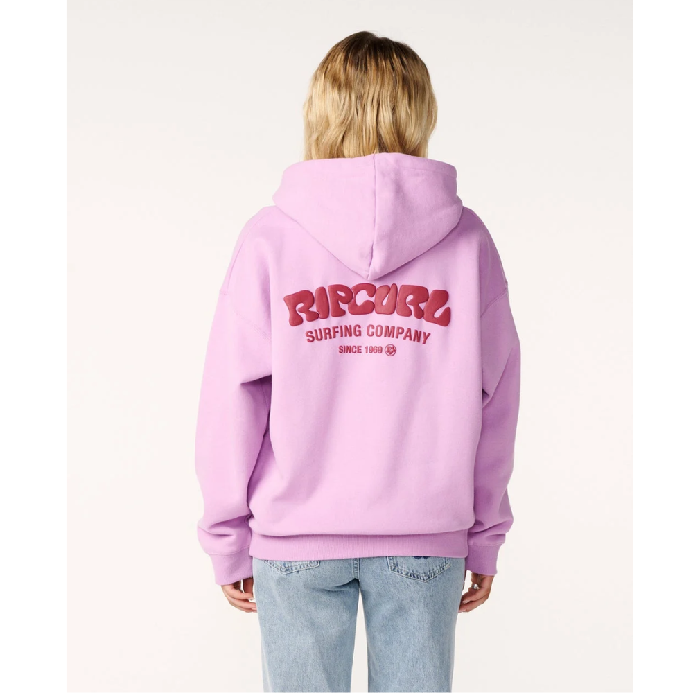 Ripcurl Surf Puff Heritage Hoodie - Bright Lilac