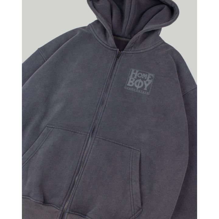 HomeBoy  OLD SCHOOL Hoooded Jacket Grey Washed