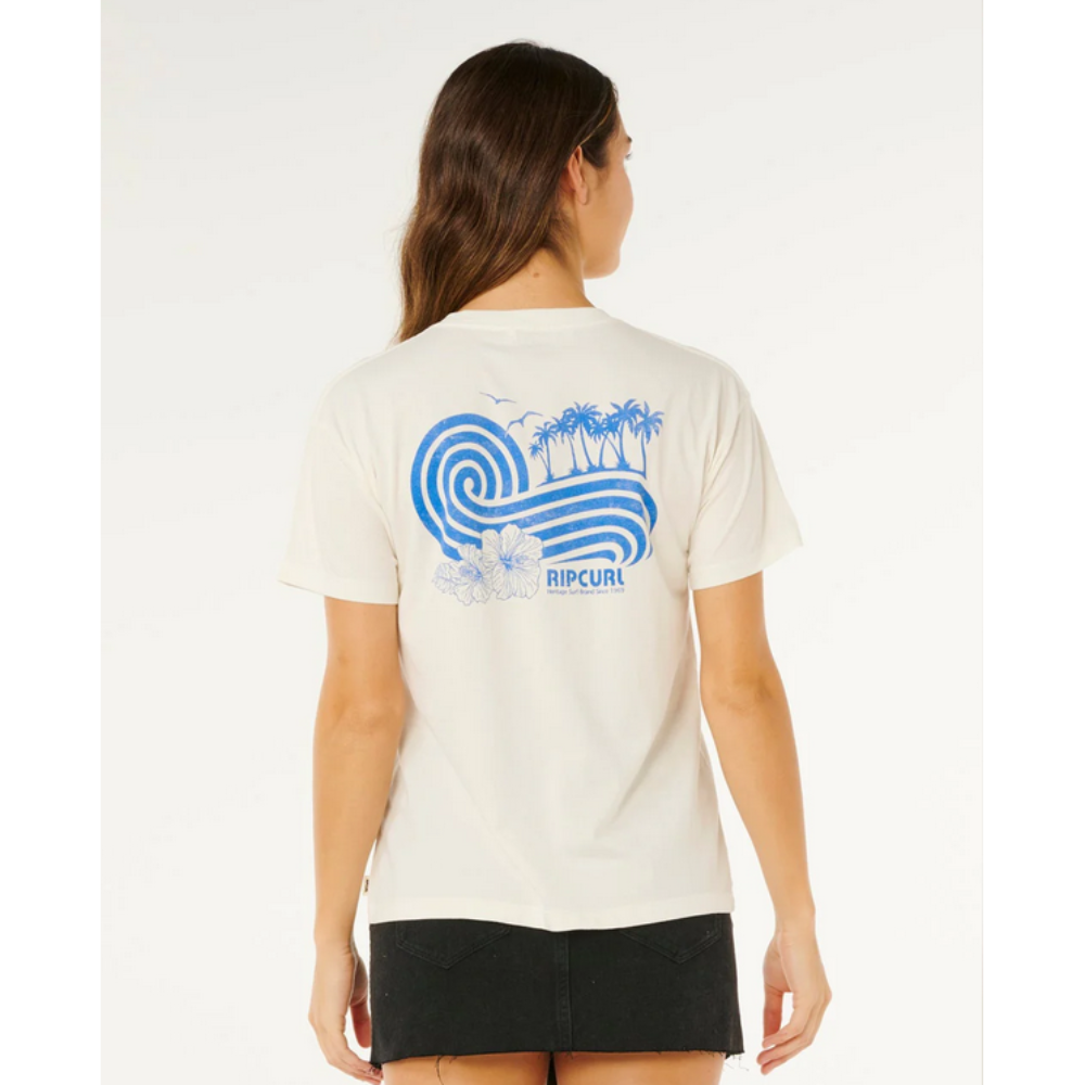 Ripcurl T-Shirt Ocean Break Relaxed - Bone