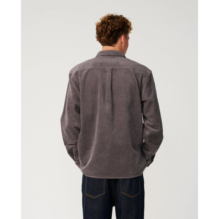 RipCurl Hemd Premium Surf Cord Langarm - Deep Mushroom