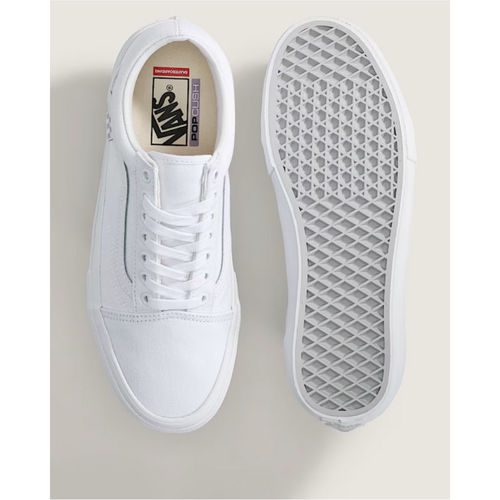 Vans Old Skool Canvas Skate Shoe - True White