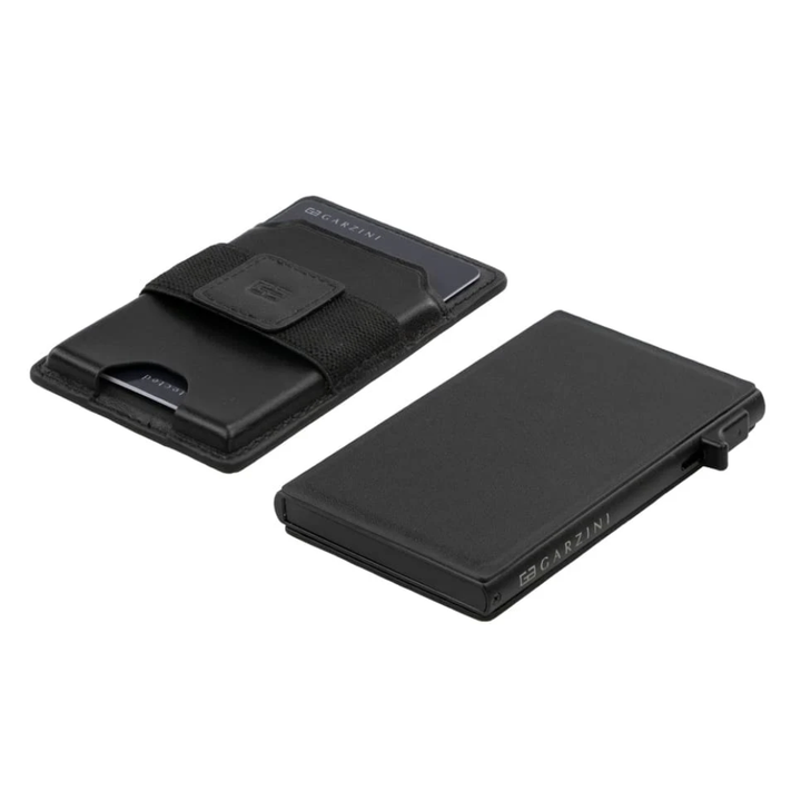 Garzini Magsafe Metal Wallet - Dual Functionality - Black