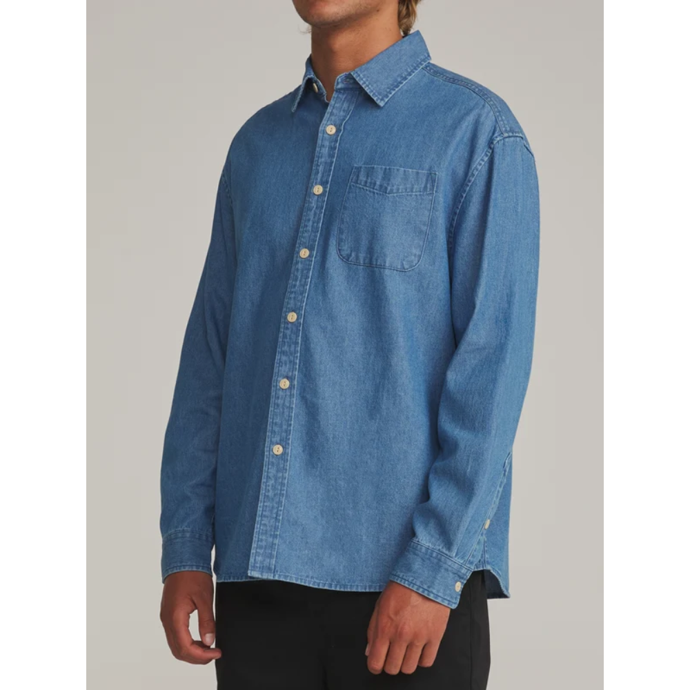 Katin Henry Denim Shirt - Medium Indigo