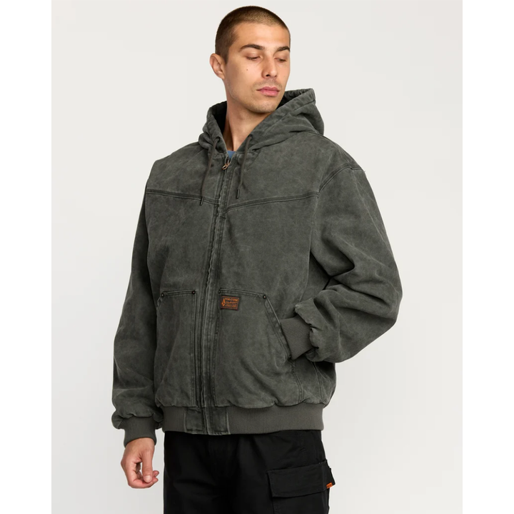 Volcom Hamilstorm Jacke - Rinsed Black Olive