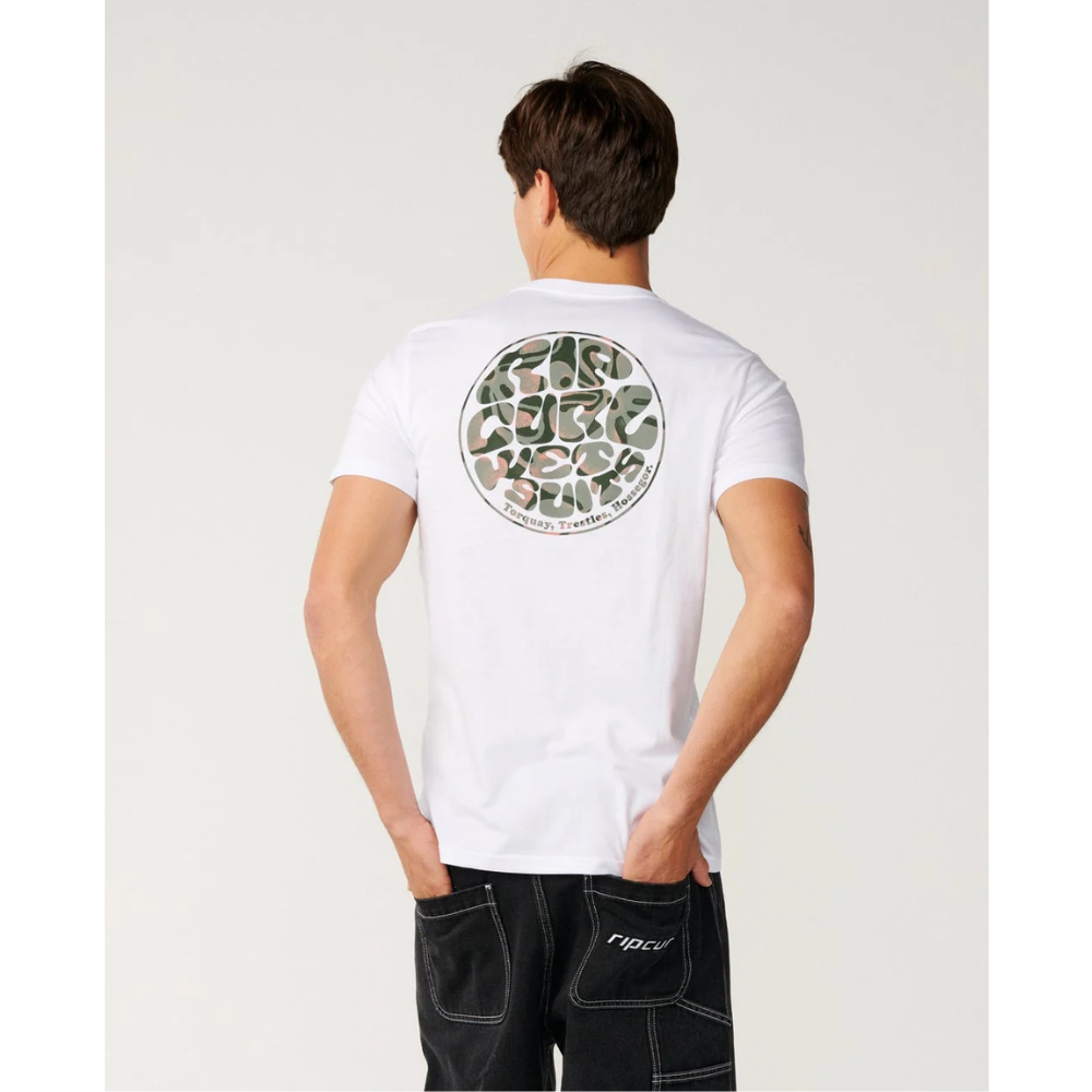 Ripcurl Wettie Passage Icon Standard Tee - White