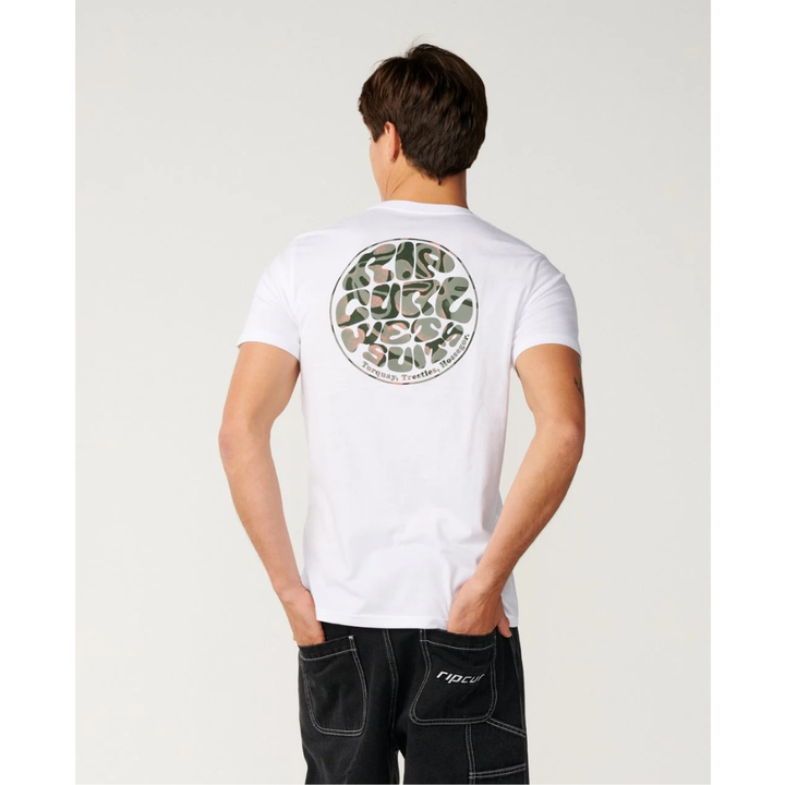 Ripcurl Wettie Passage Icon Standard Tee - White