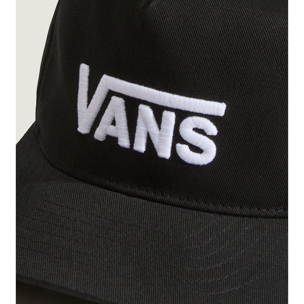 Vans KIDS Drop V Logo Snapback Cap - Black