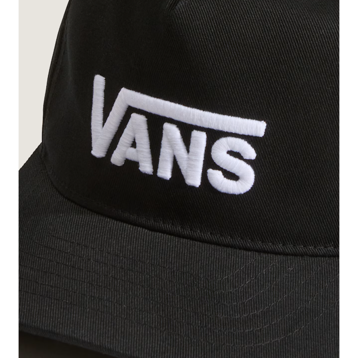 Vans KIDS Drop V Logo Snapback Cap - Black