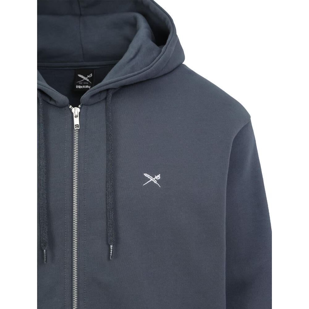 Iriedaily Mini Flag 2 Zip Hood - Dark Steel