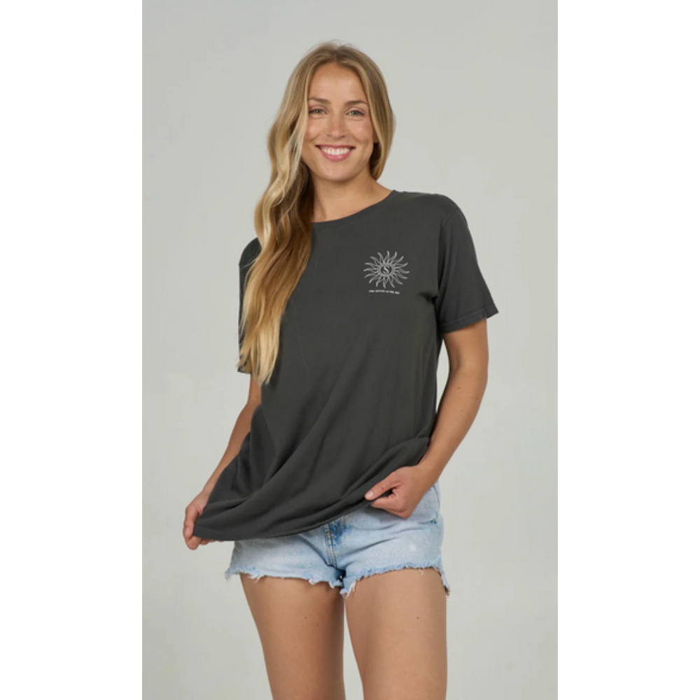 Salty Crew Zodiac Boyfriend Tee - charcoal